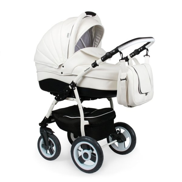 Детская коляска Indigo Camila 18 S 2 в 1, ткань+экокожа — как выглядит в жизни