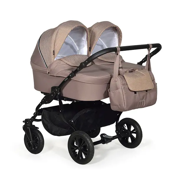 Детская коляска для двойни Indigo Charlotte Duo 2 в 1 — как выглядит в жизни