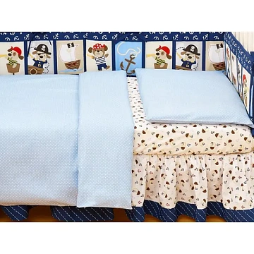 Комплект сменного постельного белья Giovanni Shapito Blue Джованни Шапито Блу в кроватку, 2 предмета