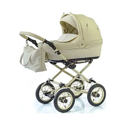 Детская коляска Esperanza Classic Prestige 2 в 1 Цвет рамы - Бежевый Маленькие колеса Детская коляска Esperanza Classic Prestige 2 в 1 Цвет рамы - Бежевый Маленькие колеса