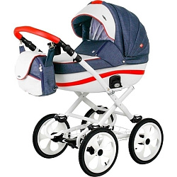 Детская коляска BeBe-Mobile Ines R 2 в 1, ткань+эко-кожа Детская коляска BeBe-Mobile Ines R 2 в 1, ткань+эко-кожа