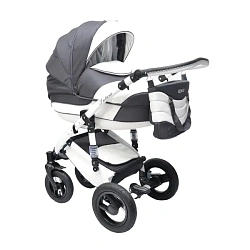 Детская коляска Aneco Futura New 2 в 1, эко-кожа, с конвертом Детская коляска Aneco Futura New 2 в 1, эко-кожа, с конвертом