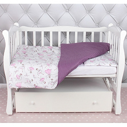 Комплект белья в кроватку WB AmaroBaby Baby Boom Амели, 3 предмета Комплект белья в кроватку WB AmaroBaby Baby Boom Амели, 3 предмета