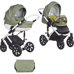 Детская коляска Tutis Mimi Style 2 в 1 на белой раме Детская коляска Tutis Mimi Style 2 в 1 на белой раме