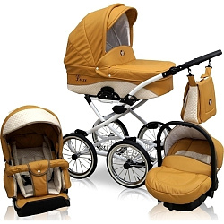Детская коляска Nastella Luxe Prestige Eco 3 в 1, эко-кожа Детская коляска Nastella Luxe Prestige Eco 3 в 1, эко-кожа