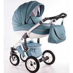 Детская коляска Street Racer Karona Eco 2 в 1, эко-кожа Детская коляска Street Racer Karona Eco 2 в 1, эко-кожа