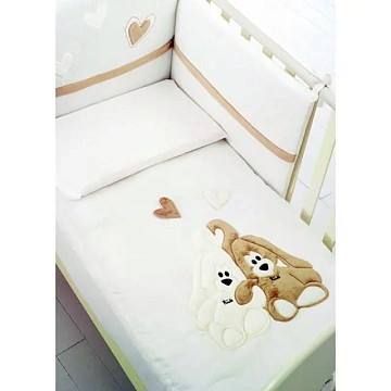 Комплект постели Baby Expert Cremino Беби Эксперт Кремино в кроватку, 4 предмета