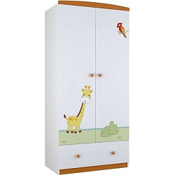 Двухсекционный шкаф Polini Basic Джунгли Двухсекционный шкаф Polini Basic Джунгли