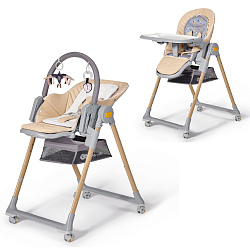 Стульчик для кормления kinderkraft fini grey