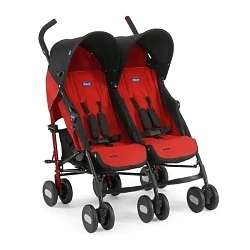 Детская коляска-трость для двойни Chicco Echo Twin Stroller, с рождения Детская коляска-трость для двойни Chicco Echo Twin Stroller, с рождения