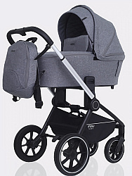 Детская коляска Mowbaby Zoom PU 2 в 1 на серебряной раме Детская коляска Mowbaby Zoom PU 2 в 1 на серебряной раме