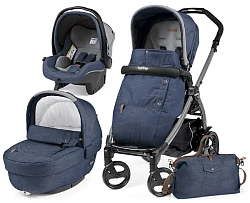 Детская коляска Peg-Perego Book Plus Completo 3 в 1, шасси Jet