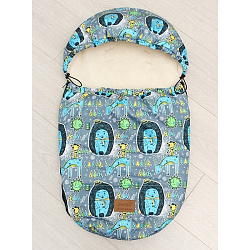 Универсальный меховой конверт AmaroBaby Little Friend Ежики 80х45 см Универсальный меховой конверт AmaroBaby Little Friend Ежики 80х45 см