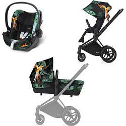 Детская коляска Cybex Priam Lux FC Birds of Paradise 3 в 1