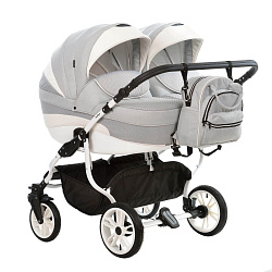 Детская коляска Indigo INDIGO Duo 2 в 1 на белой раме Детская коляска Indigo INDIGO Duo 2 в 1 на белой раме
