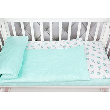 Комплект белья в кроватку WB AmaroBaby Baby Boom Мороженки, 3 предмета