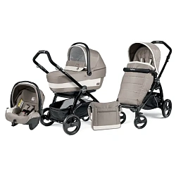 Детская коляска Peg-Perego Book Plus Completo 3 в 1, шасси Black