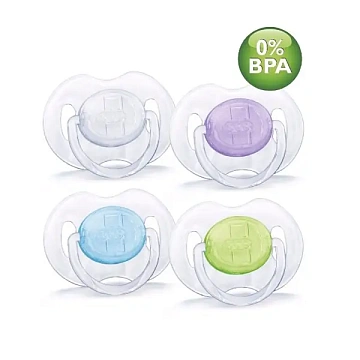 Силиконовaя пустышкa Philips Avent Классика, 0-6 мес., 170/18, 86137, 2 штуки