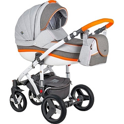 Детская коляска BeBe-Mobile Movo R 3 в 1, ткань+эко-кожа