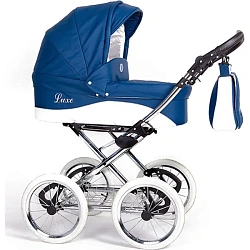 Детская коляска Nastella Luxe Eco 2 в 1, эко-кожа, шасси White Детская коляска Nastella Luxe Eco 2 в 1, эко-кожа, шасси White