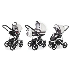 Детская коляска Esspero Newborn Lux 3 в 1, шасси Grey