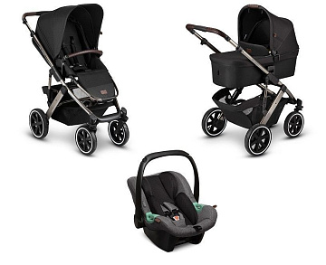 Детская коляска ABC-Design Salsa 4 Air 3 в 1 на серебряной раме