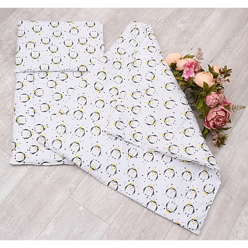 Комплект в коляску AmaroBaby Mommy Star Пингвины, 3 пр.