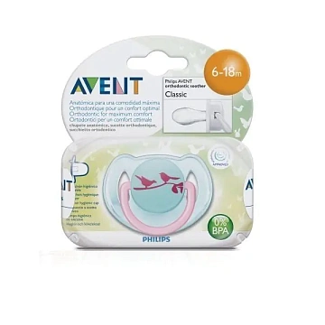 Пустышка Philips Avent для девочки 6-18 мес., 86125, SCF172/15, 1 штука