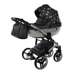 Детская коляска Junama Glow V2 2 в 1 на серебряной раме Детская коляска Junama Glow V2 2 в 1 на серебряной раме