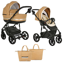 Детская коляска Pituso Luna 2 в 1, 100% экокожа Детская коляска Pituso Luna 2 в 1, 100% экокожа