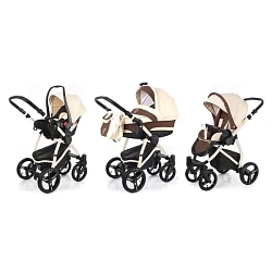 Детская коляска Esspero Newborn Lux 3 в 1, шасси Beige