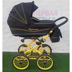 Детская коляска Esperanza Classic Leatherette 2 в 1 (100% замшевая ткань -Большие колеса) Детская коляска Esperanza Classic Leatherette 2 в 1 (100% замшевая ткань -Большие колеса)