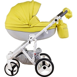 Детская коляска BeBe-Mobile Biagio S 3 в 1, эко-кожа