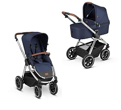 Детская коляска ABC-Design Samba 2 в 1 на серебряной раме Детская коляска ABC-Design Samba 2 в 1 на серебряной раме
