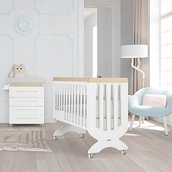 Комплект мебели Micuna Olimpia White: кровать 120x60 + комод Комплект мебели Micuna Olimpia White: кровать 120x60 + комод