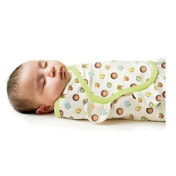 71490 Конверт для пеленания из хлопка на липучке Summer Infant SwaddleMe размер s/m Джунгли