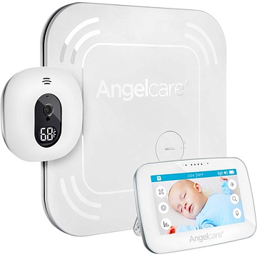 Видеоняня с сенсорным LCD дисплеем и беспроводным монитором дыхания AngelCare AC417