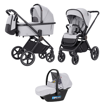 Детская коляска Carrello Ultimo CRL-6519 3 в 1 на черной раме