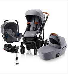 Детская коляска Plus Britax Roemer III Smile BS3 i-Sense с базой Flex Base i-Sense 3 в 1