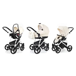 Детская коляска Esspero Newborn Lux 3 в 1, шасси White