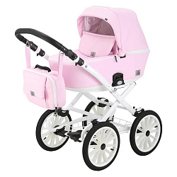 Детская коляска Bebe-Mobile Gusto Retro Deluxe 3 в 1, 100% экокожа