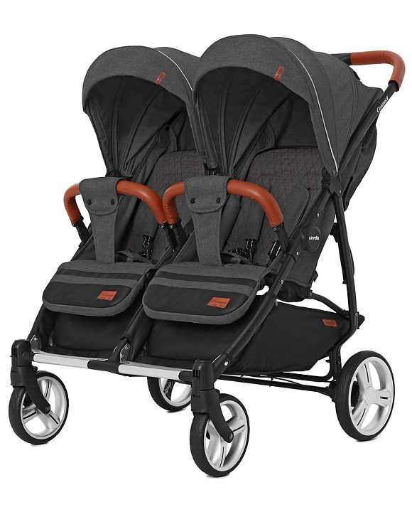 Детская прогулочная коляска для двойни Carrello Connect CRL-5502/1 с переноской — как выглядит в жизни