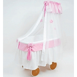 Кроватка-люлька Italbaby Polvere Di Stelle розовая Кроватка-люлька Italbaby Polvere Di Stelle розовая