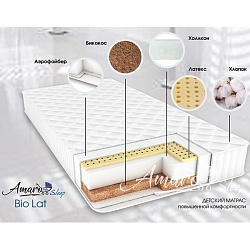 Детский двусторонний матрас AmaroBaby Bio Lat,120 х 60 х 12 см Детский двусторонний матрас AmaroBaby Bio Lat,120 х 60 х 12 см