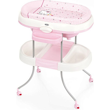 Пеленальный столик Brevi Acgua Light Hello Kitty с ванночкой 574/451