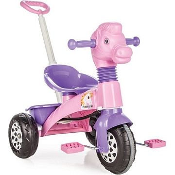Трехколесный велосипед Pilsan Pony Bike с родительской ручкой, 07-139