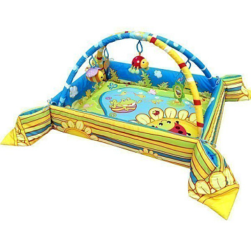 Развивающий коврик LaDiDa Счастливый лягушонок PM20208 с раскладными бортами