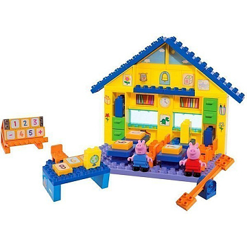 Конструктор Smoby Школа Peppa Pig, 87 деталей, 1/6 арт. 57075