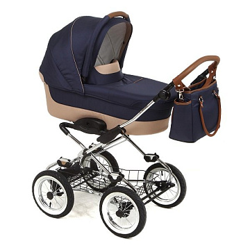 Детская коляска Navington Caravel 2 в 1, диаметр колёс 12" 30см
