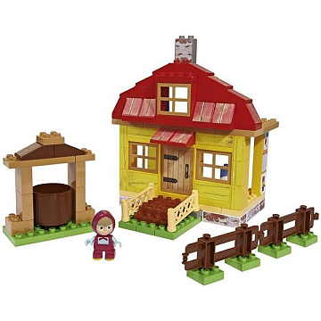 Конструктор Smoby Маша и Медведь, Домик Маши, 95 деталей, 4/4 арт. 800057096